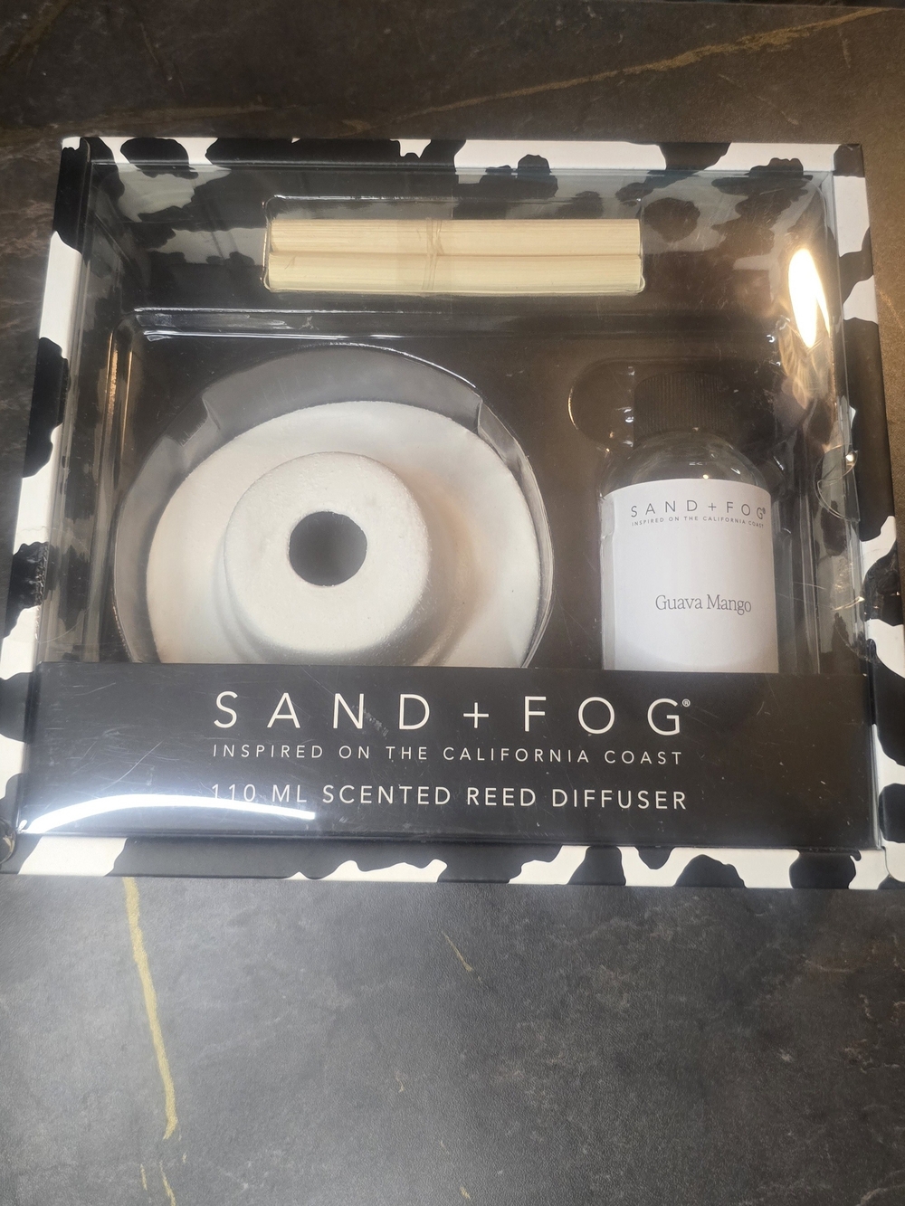 SAND+FOG 110 ML Scented Reed Diffuser Guava Mango Reed Diffuser NWT